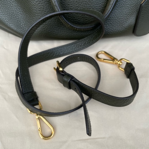 PRADA top handle pebble leather handbag - Picture 14 of 14